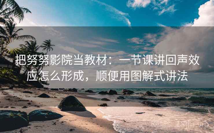 把努努影院当教材：一节课讲回声效应怎么形成，顺便用图解式讲法
